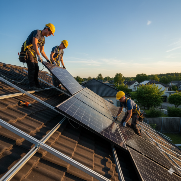 Pose de panneaux photovoltaïques de qualité